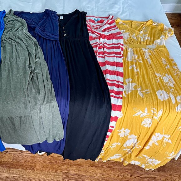 Maternity Maxi/Formal Dress Bundle (8 Pieces) - Picture 2 of 11